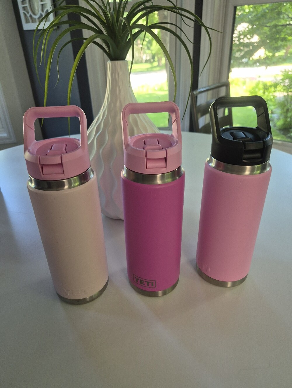 YETI PINK VARIETY 26 OZ STRAW LID RAMBLER - Lot Of 3